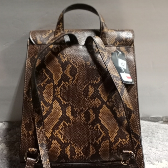 Alfani Snakeskin Backpack purse - Picture 2 of 2